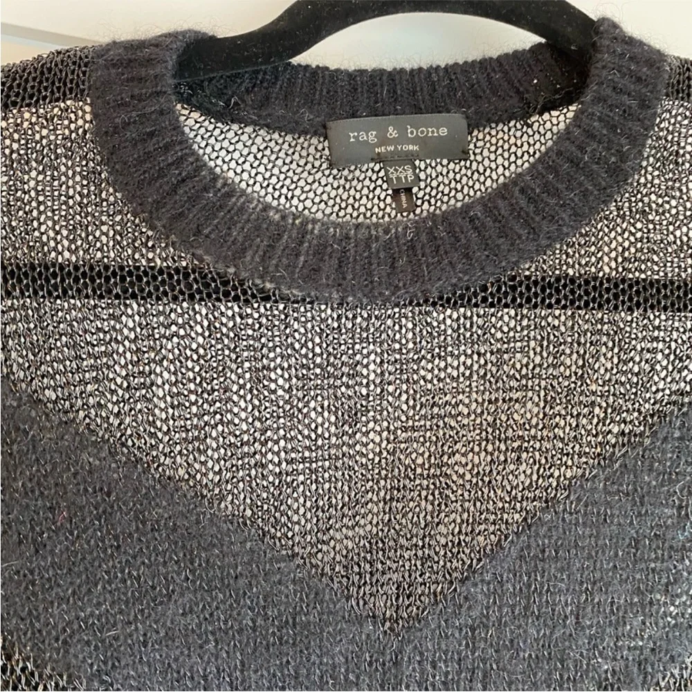 Rag & Bone Blaze Crewneck Mohair blend Sweater size XXS - Picture 3 of 7